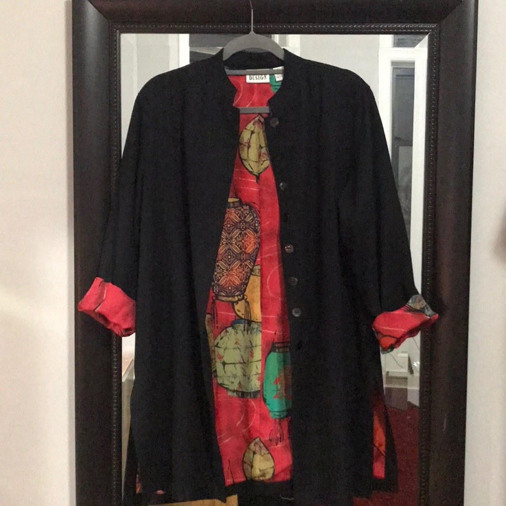 Chico’s “Design Collection” Long Jacket